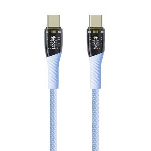 loops-glassy-series-cable-c-to-c-blue